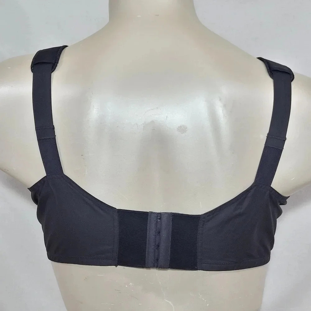 40C Exquisite Form 532 Fully Wire Free Pointy Bullet Bra Black NWOT - Picture 4 of 4